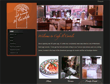 Tablet Screenshot of cafeilcortile.com